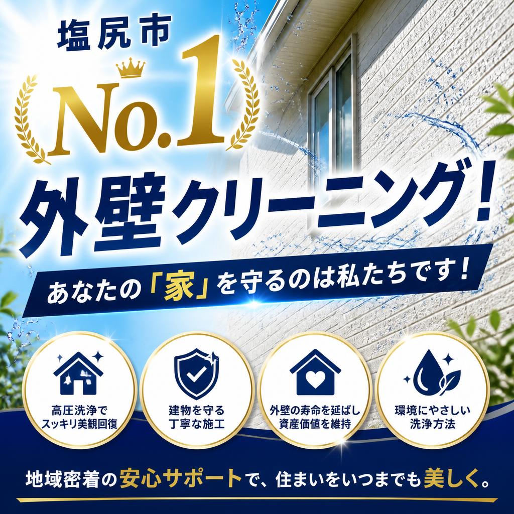 塩尻市 No.1の外壁クリーニング！あなたの「家」を守るのは私たちです！