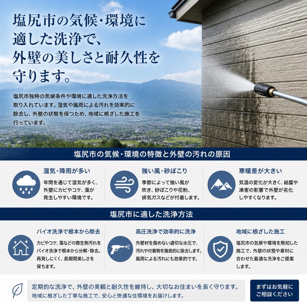 塩尻エリア特有の環境への対応