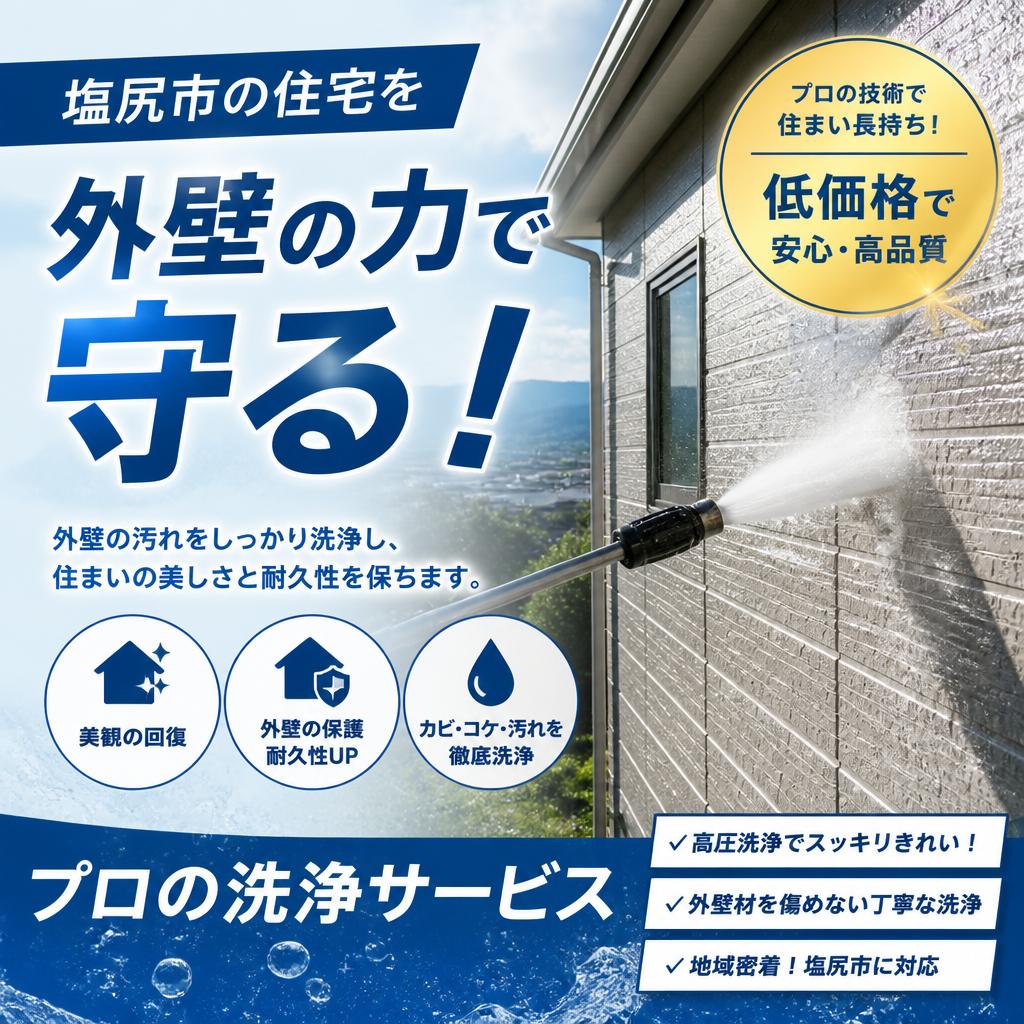 塩尻市の住宅を外壁の力で守る！低価格でプロの洗浄サービス