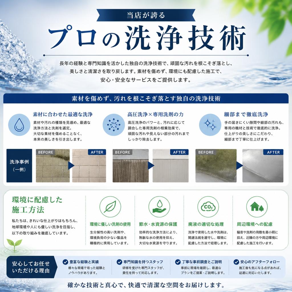 プロの洗浄技術
