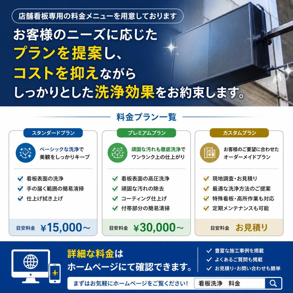 清掃メニューのご紹介