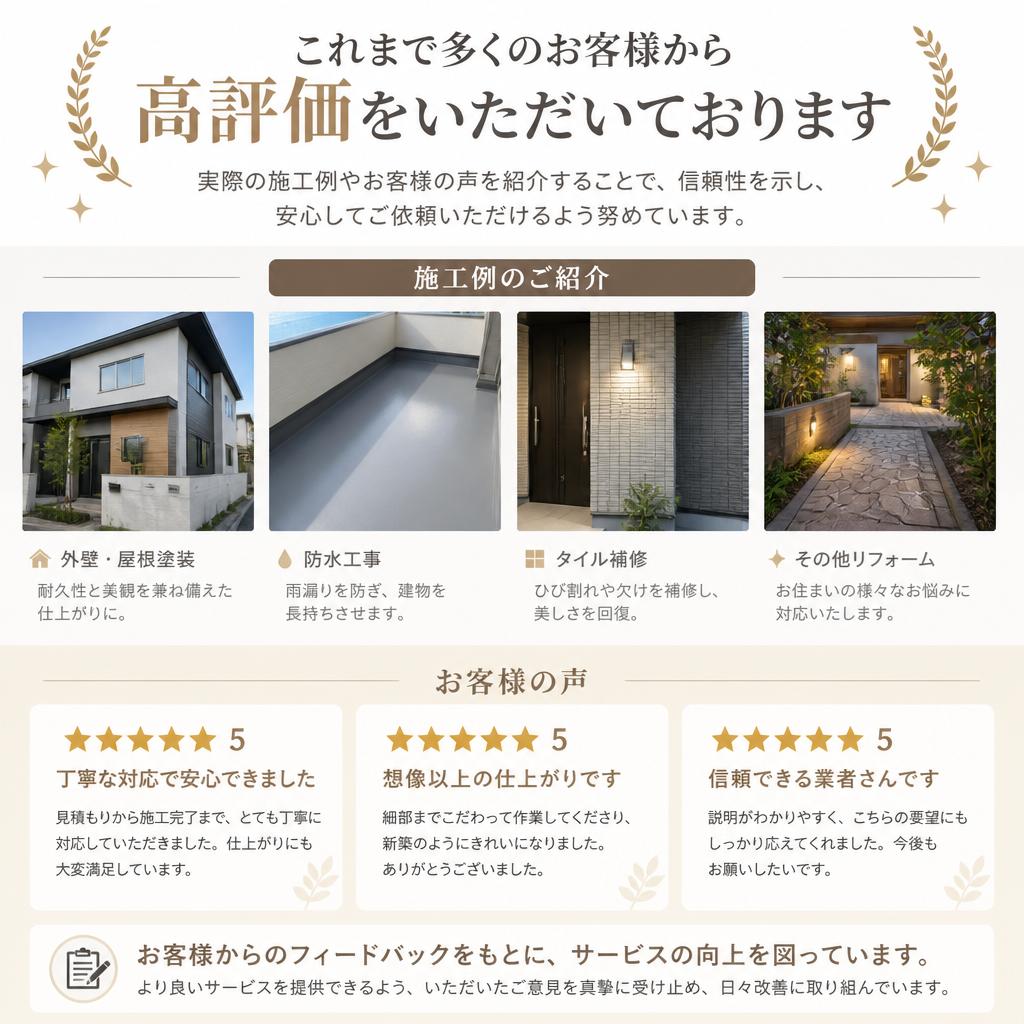 実績とお客様の声