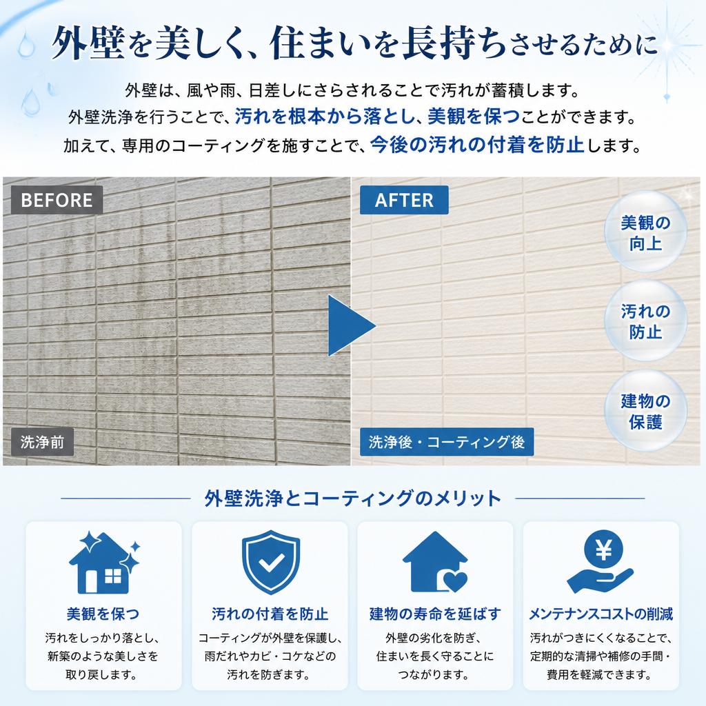 汚れ防止と美観の両立