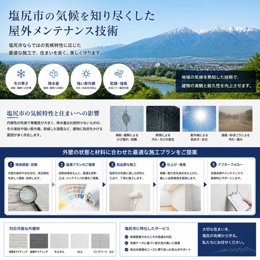 塩尻に最適な屋外メンテナンス