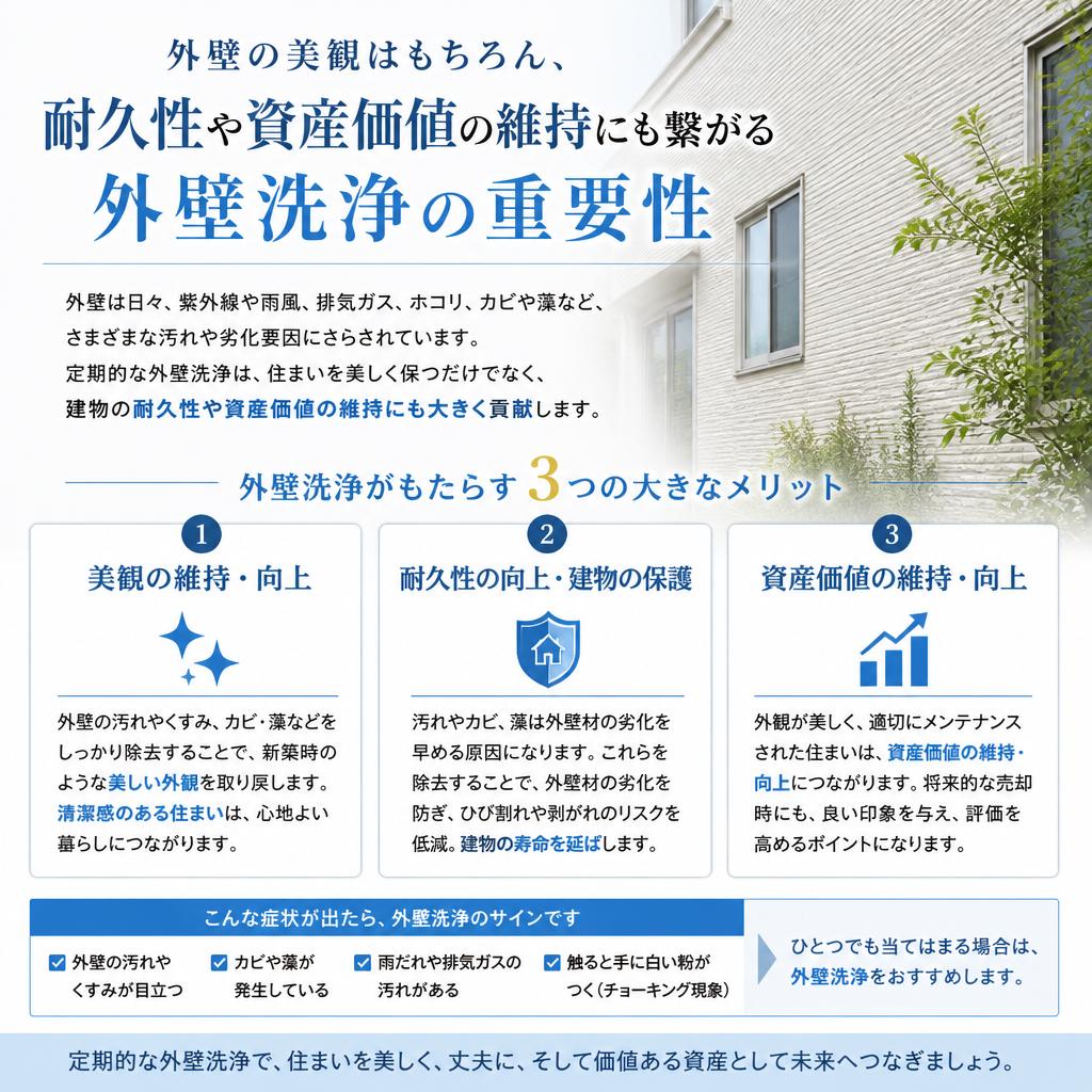 2. 大切な建物を守る！外壁洗浄の重要性