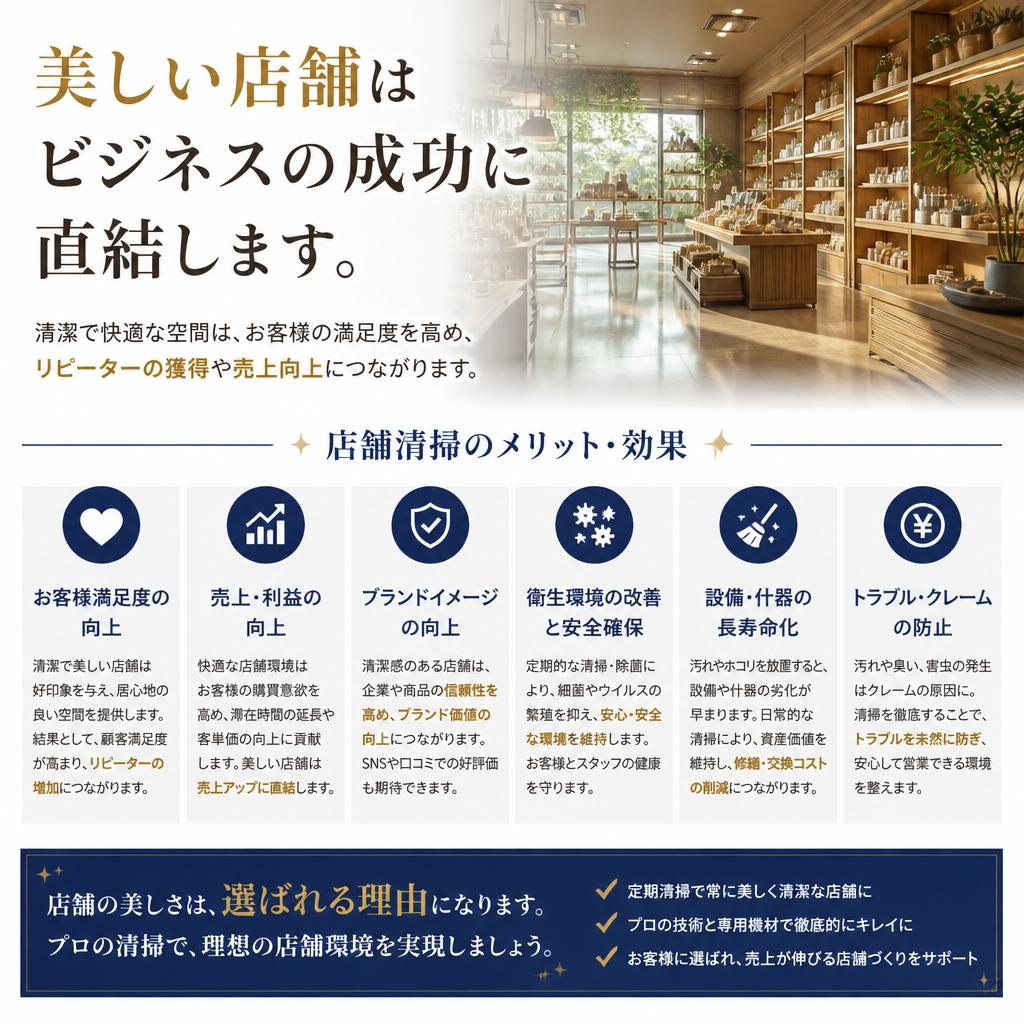 店舗清掃が必要な理由