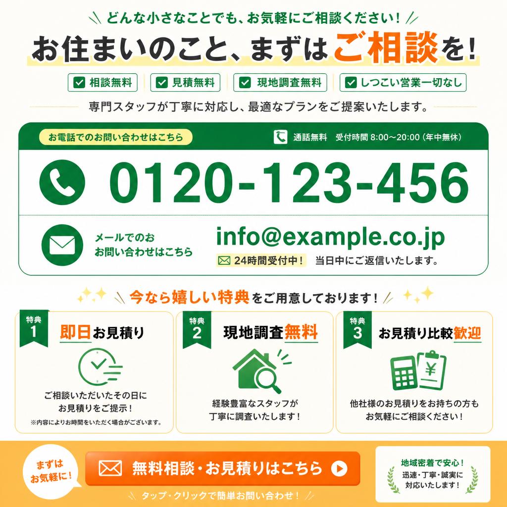 今すぐお問い合わせを！