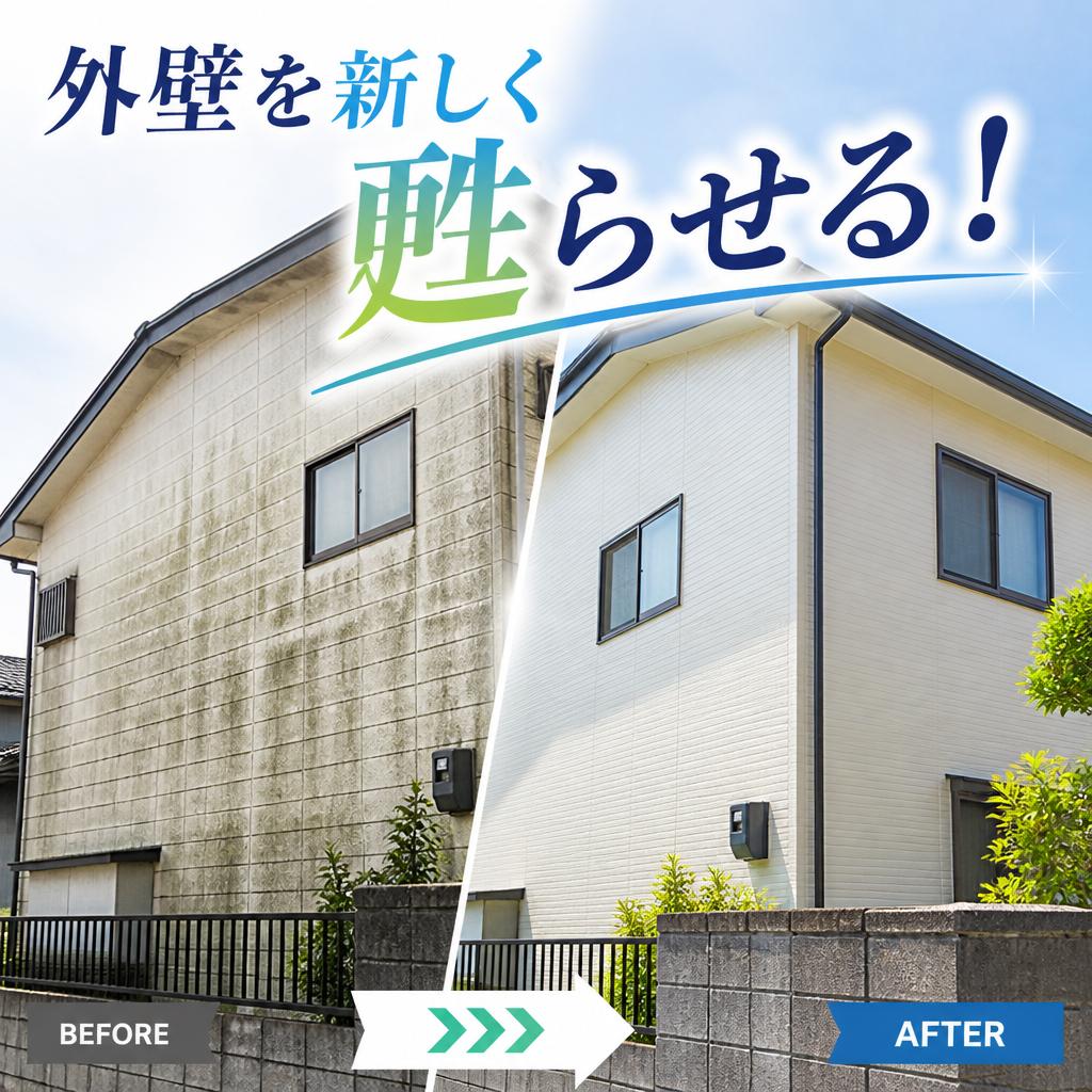 外壁を新しく甦らせる！
