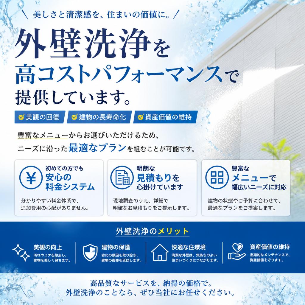 高コストパフォーマンスなサービス