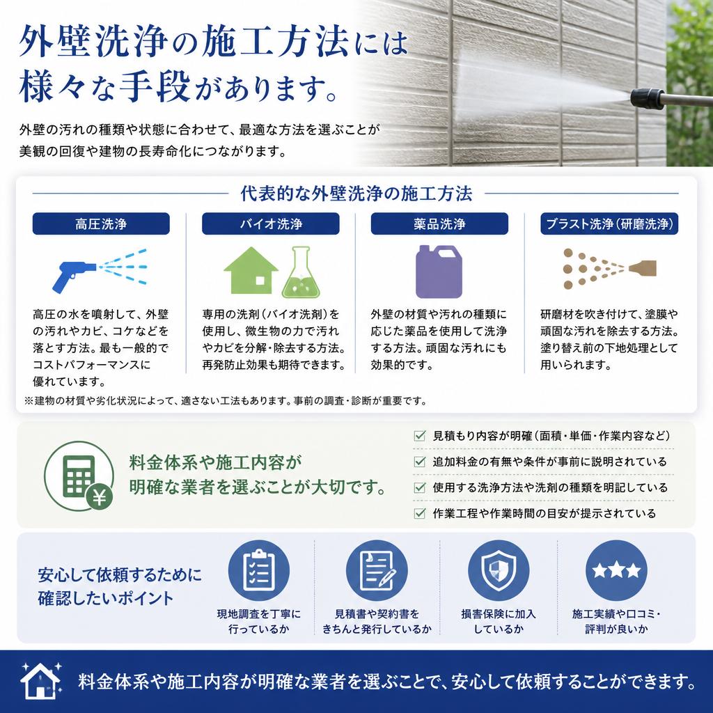 施工方法と料金の透明性