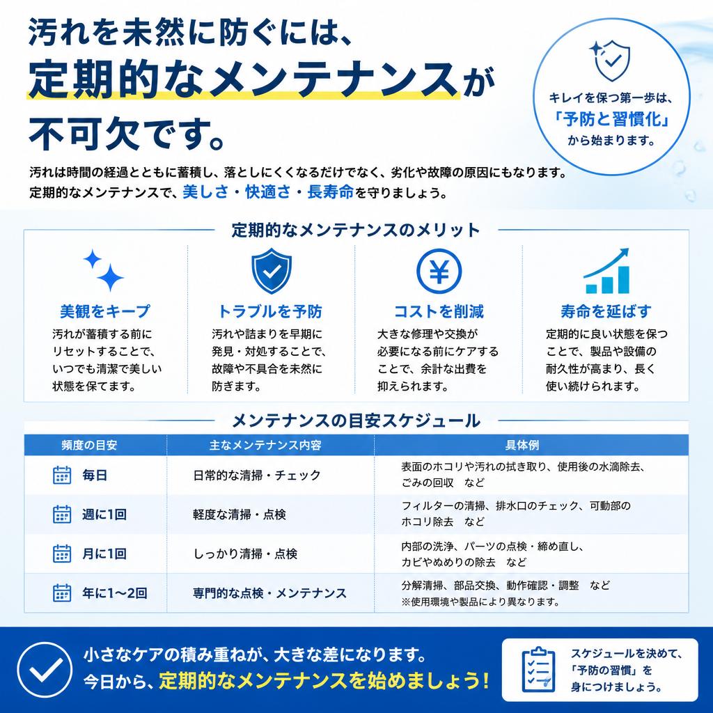定期メンテナンスの重要性