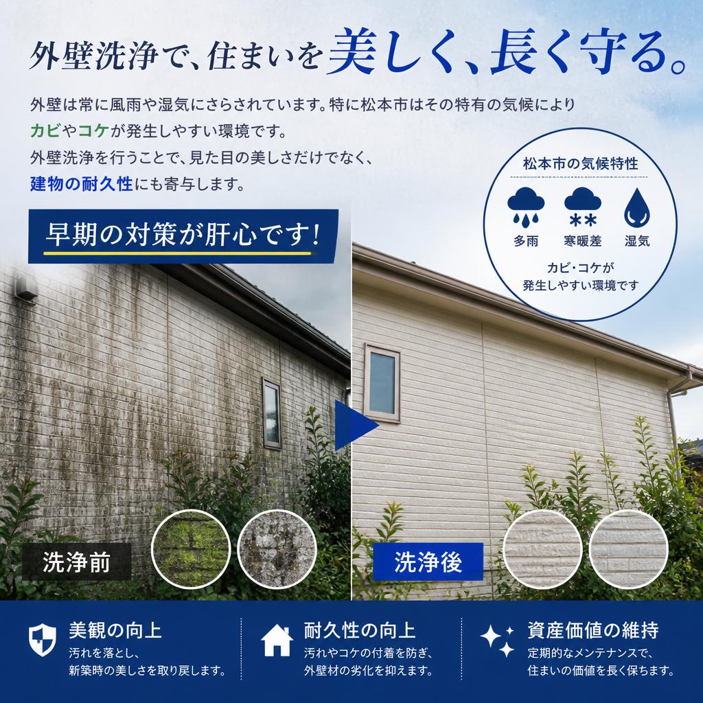 外壁洗浄の重要性