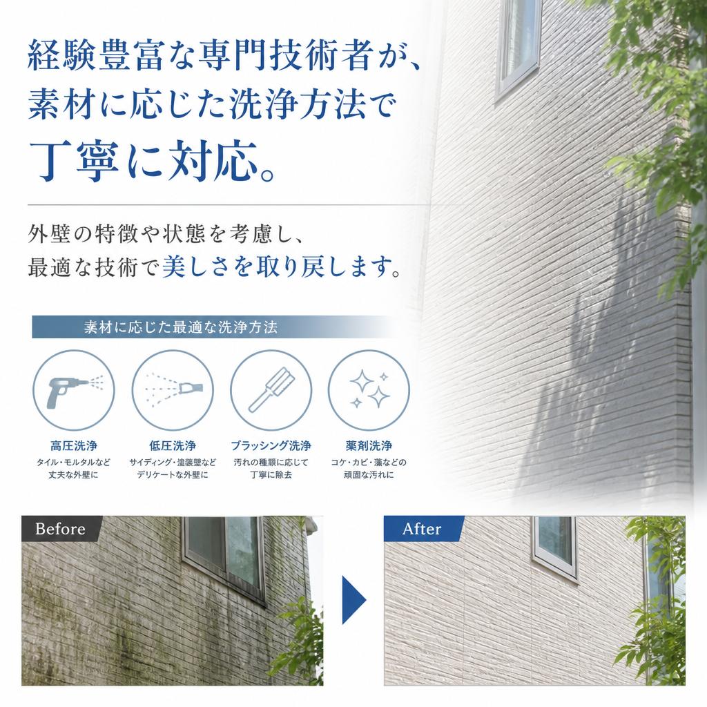 プロのクリーニング技術
