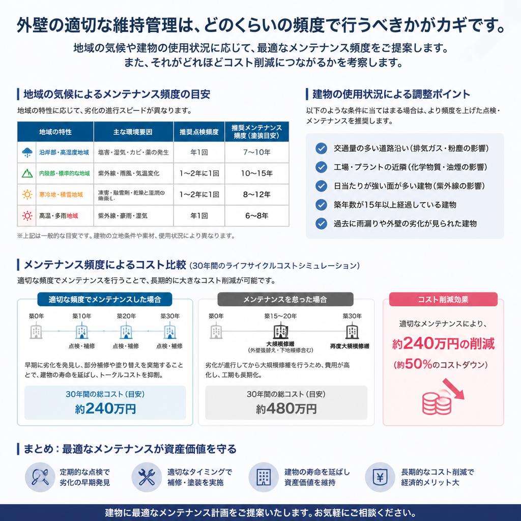 外壁の維持管理とメンテナンス頻度