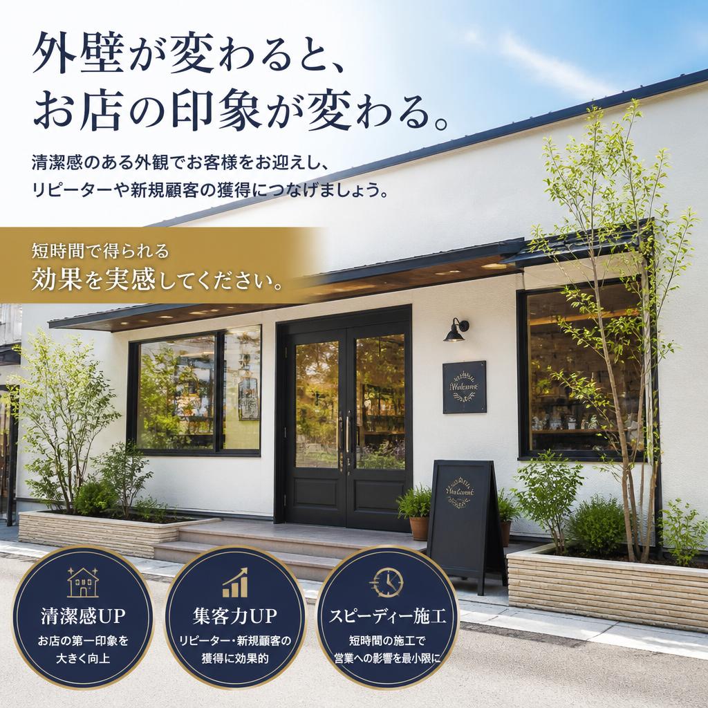 店舗集客に貢献する外観美化