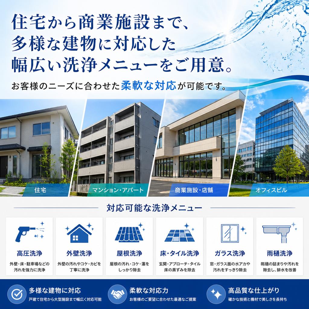 幅広いサービスメニュー