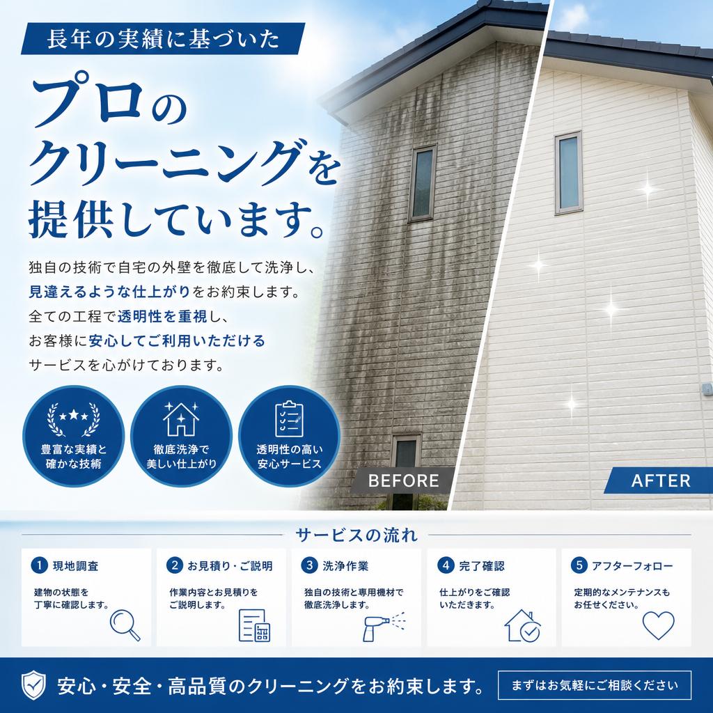 プロによる高品質なクリーニング