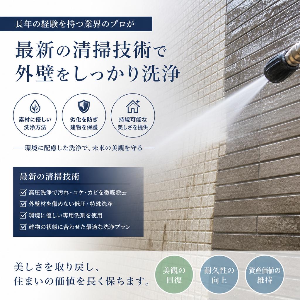 プロの手法で効率的に清掃