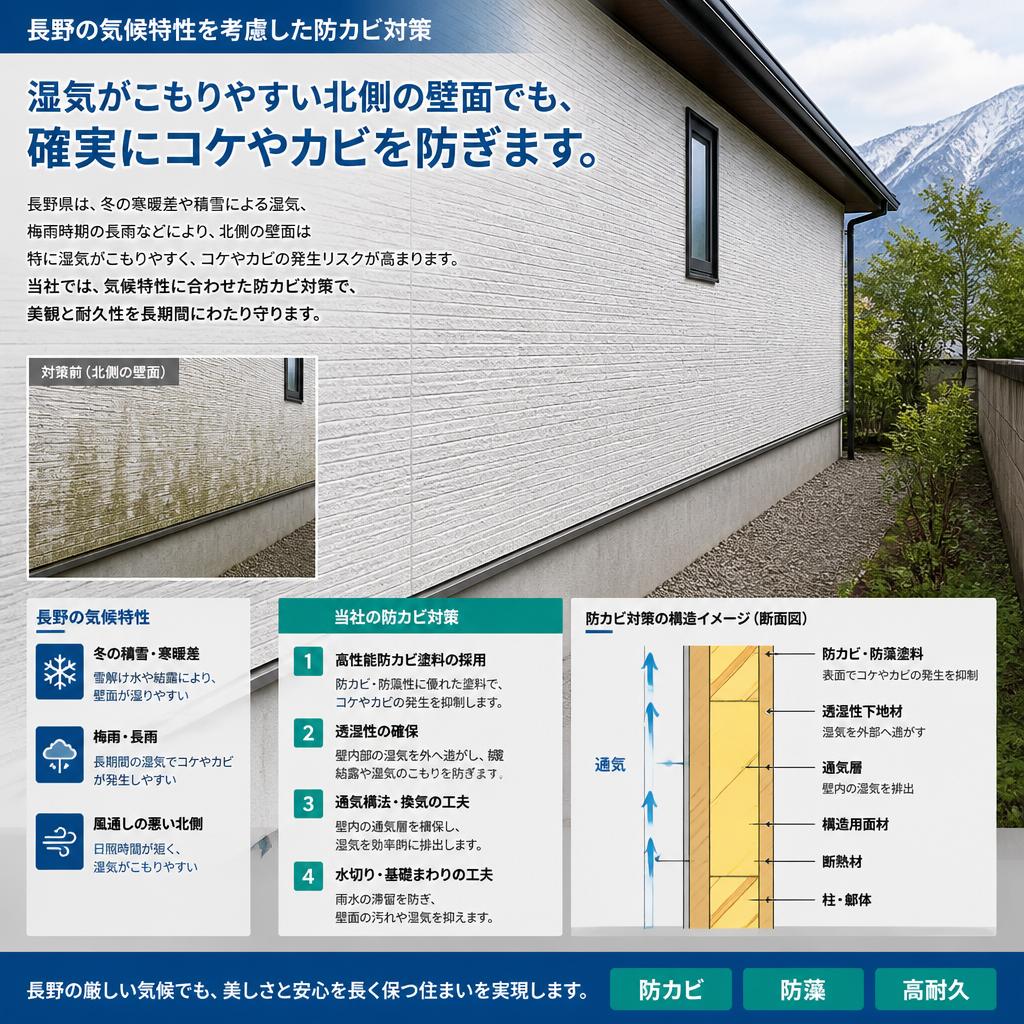 防カビ対策はお任せ！