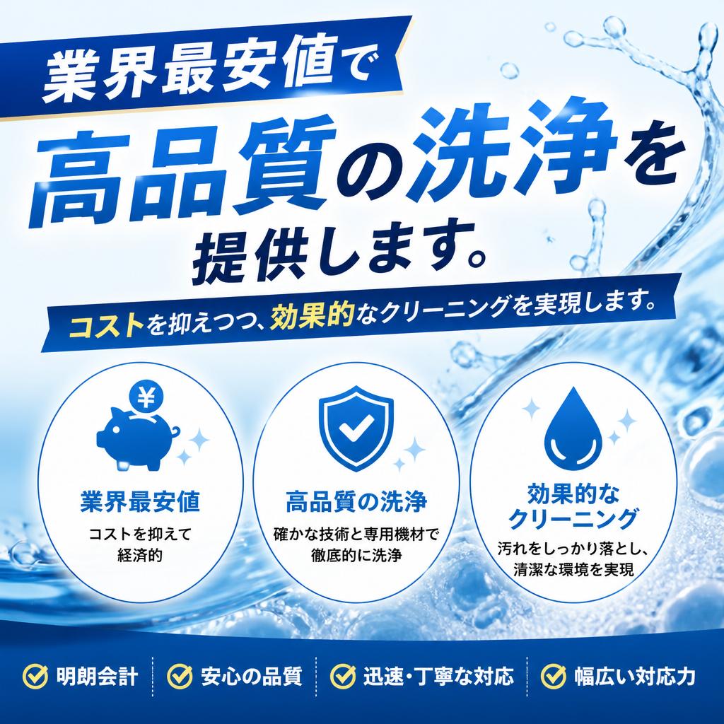 安いクリーニングサービス