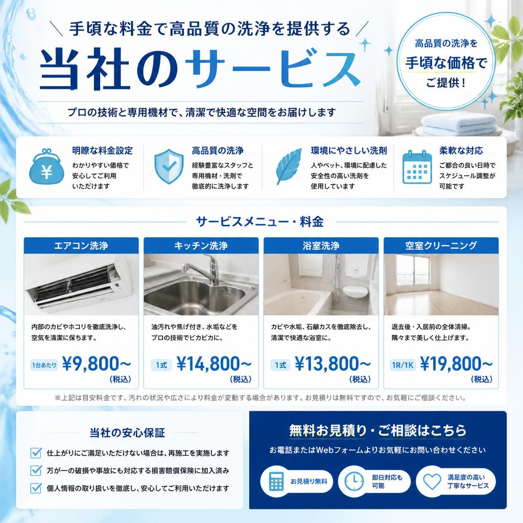 安価なサービスでの品質保証