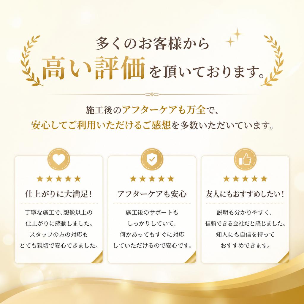 実績とお客様の声