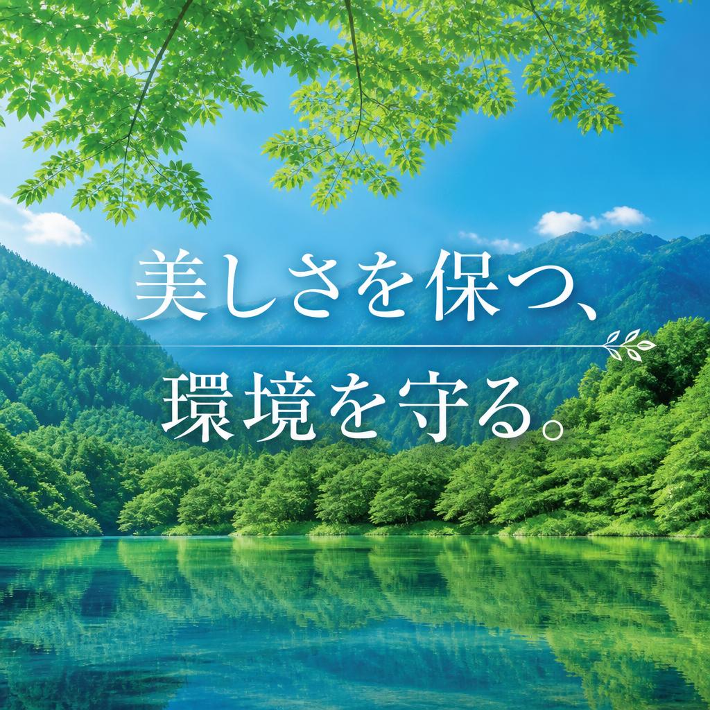 美しさを保つ、環境を守る。
