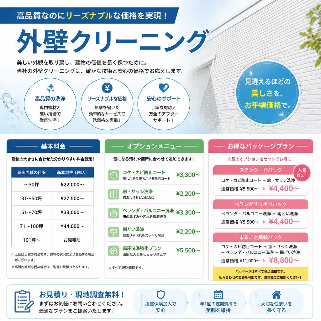 価格とお得なプランのご案内