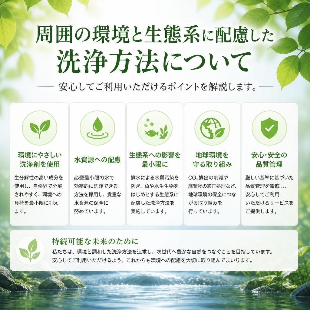 4. 環境に優しい洗浄方法