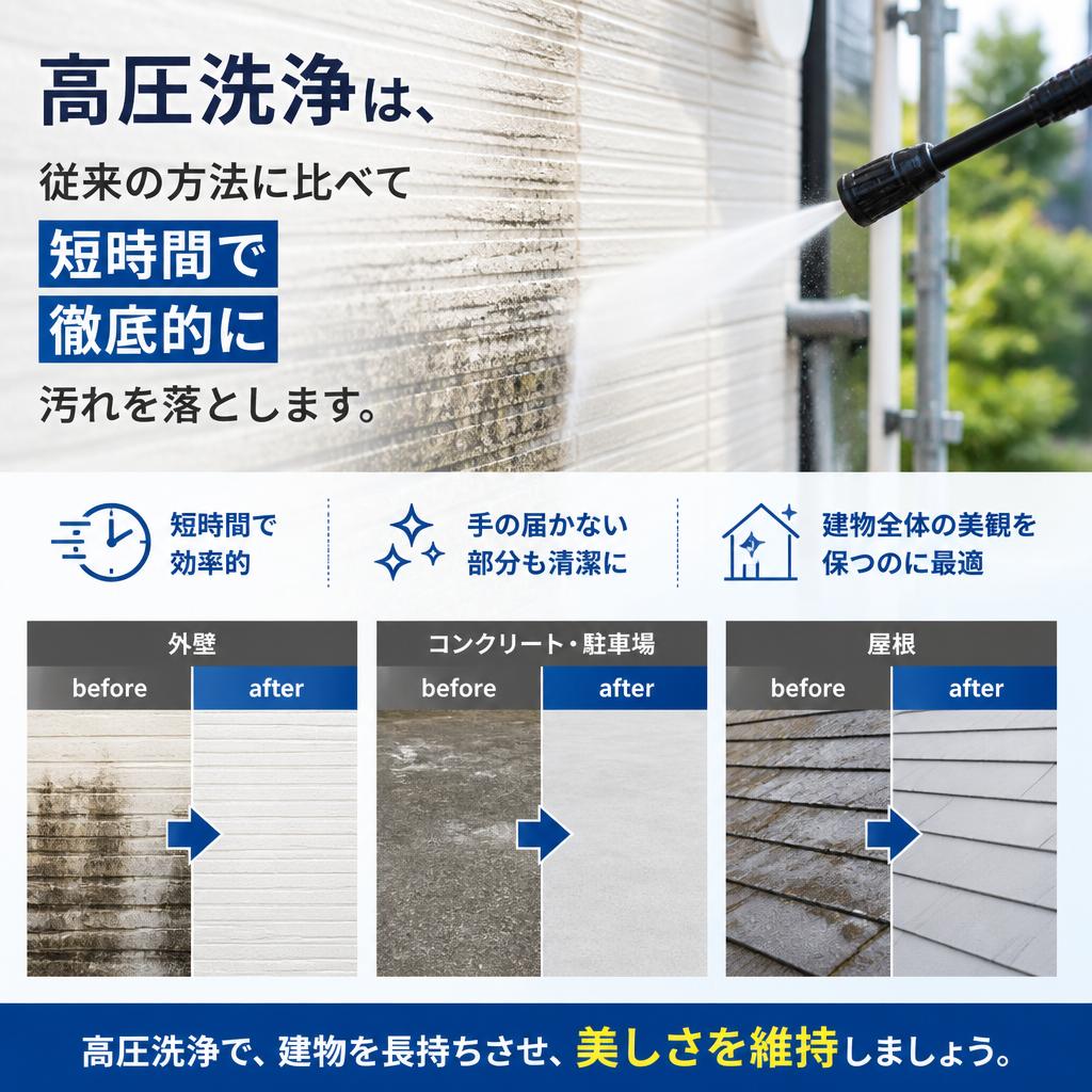 高圧洗浄のメリット