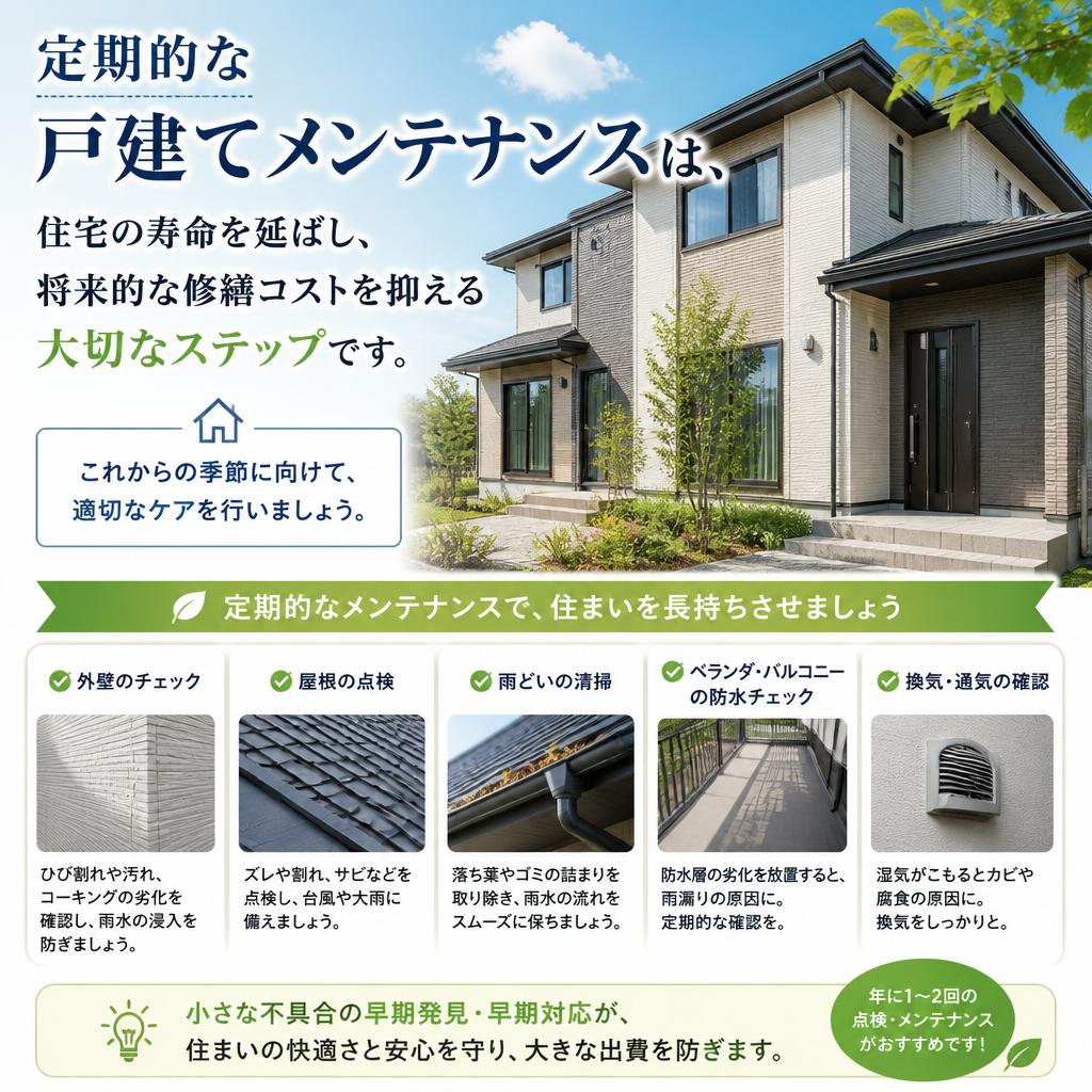 戸建てメンテナンスの重要性