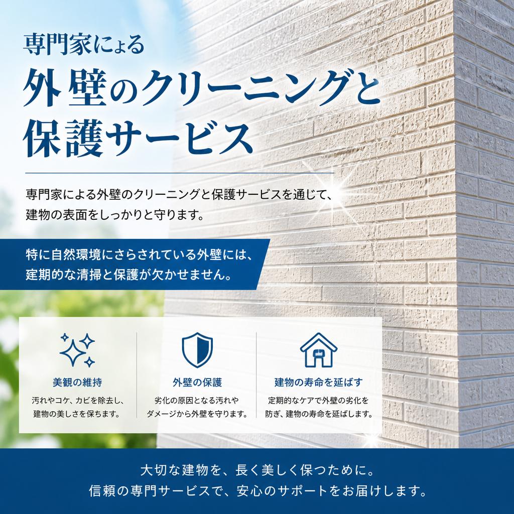 外壁保護とクリーニングの手法