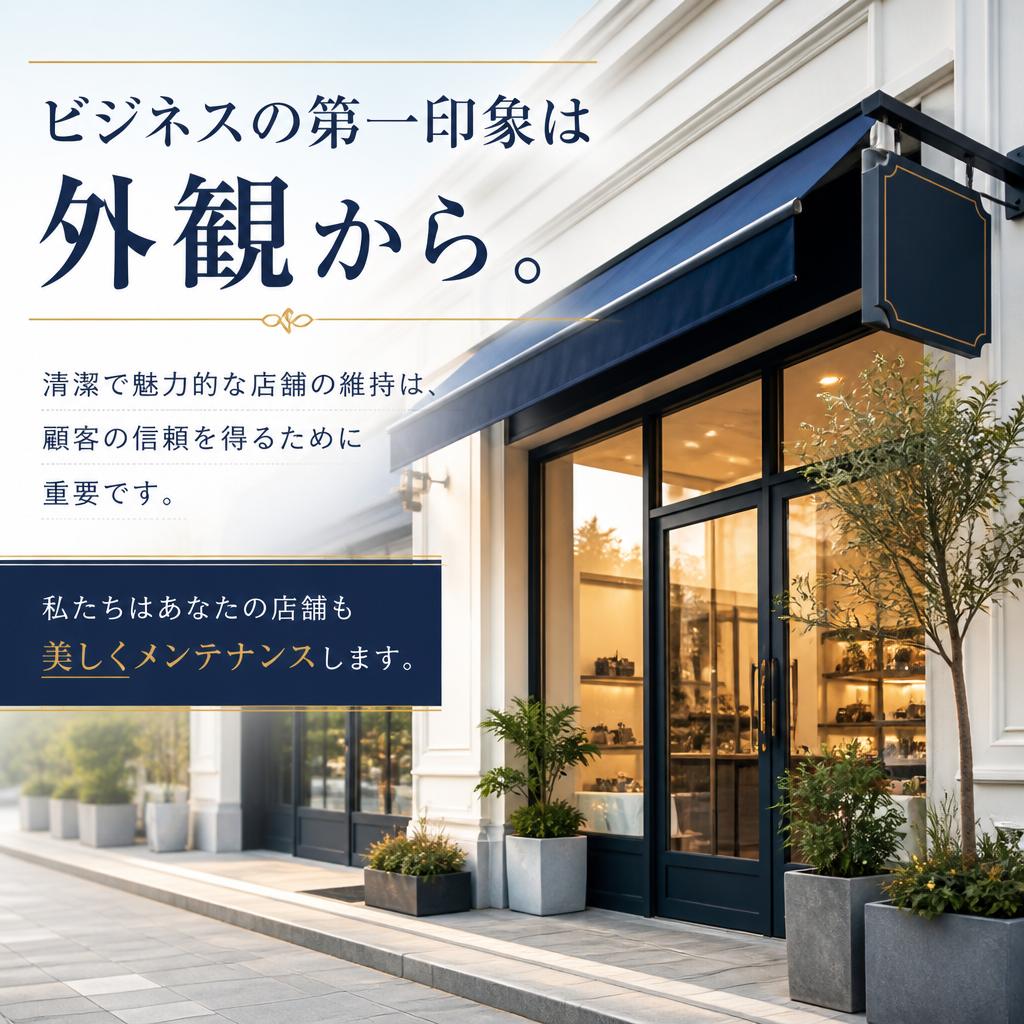 店舗の外観にこだわる