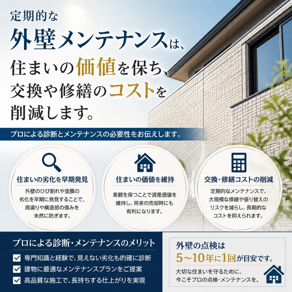 外壁メンテナンスの重要性
