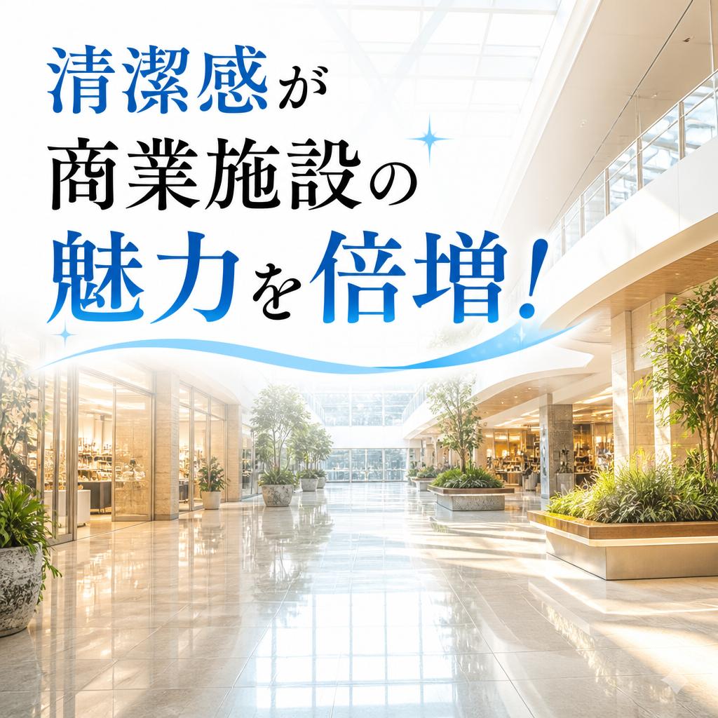 清潔感が商業施設の魅力を倍増！