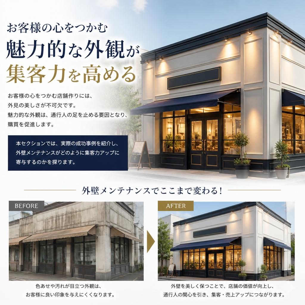集客力向上と店舗印象の関係