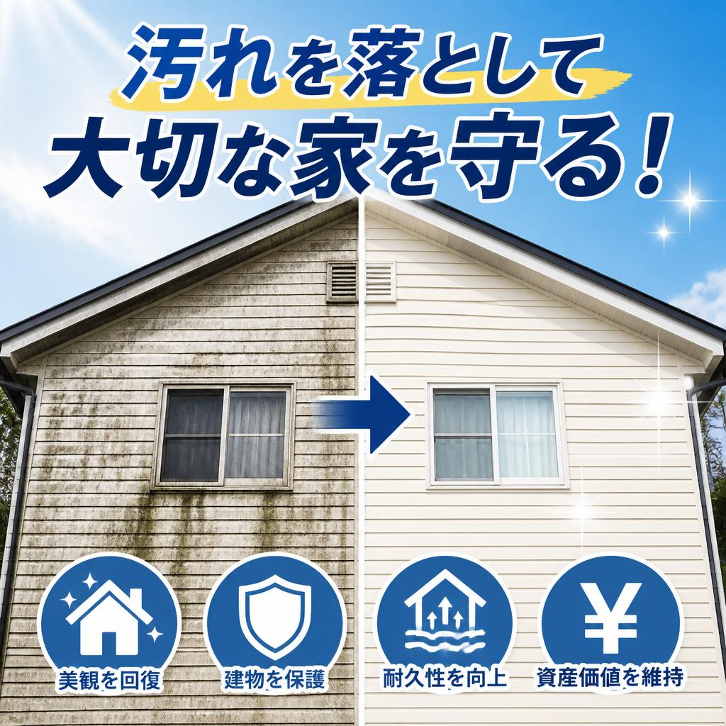 汚れを落として大切な家を守る！