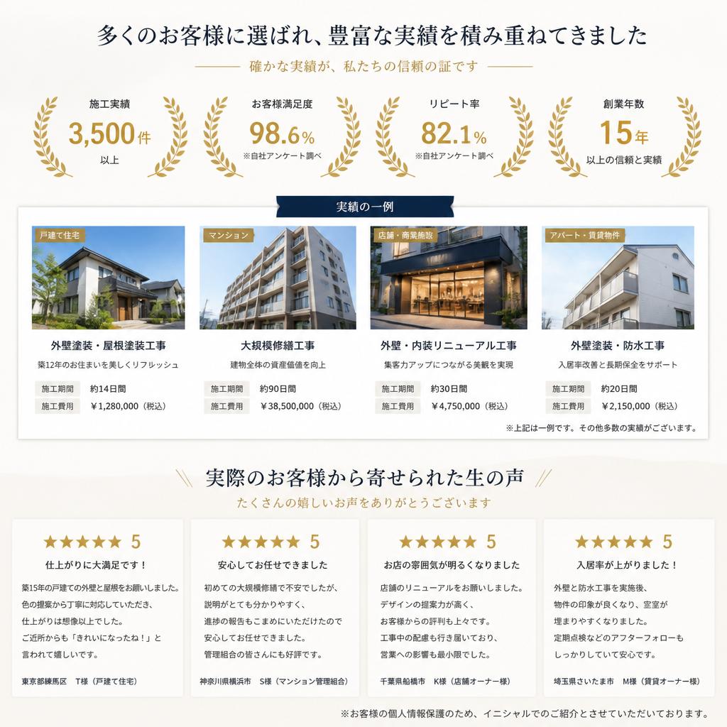 実績・お客様の声