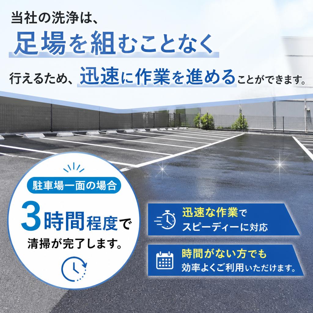 効率的なサービスでスピーディーな作業