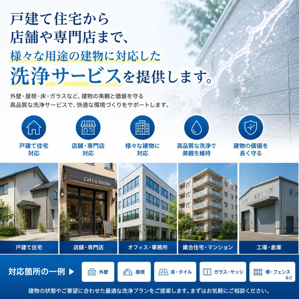 多様な建物に対応