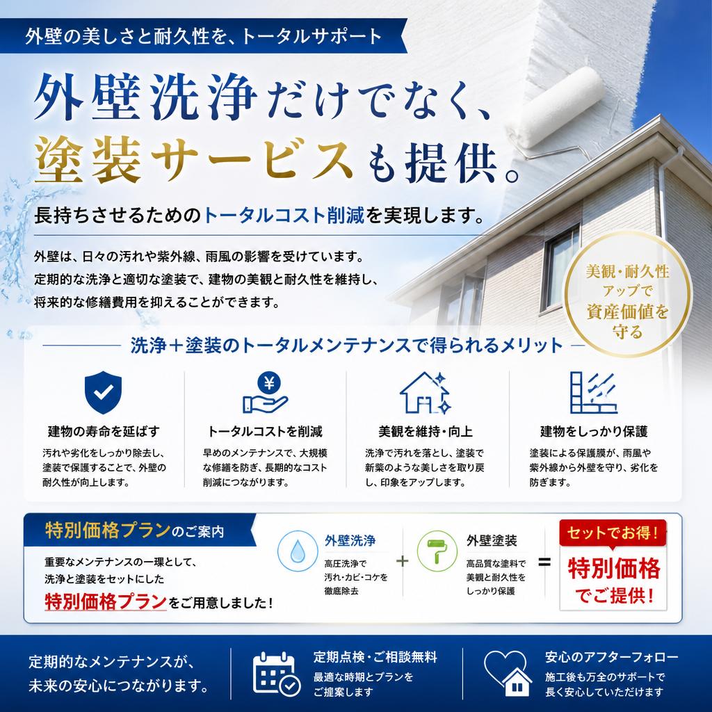 外壁塗装とのセットプラン