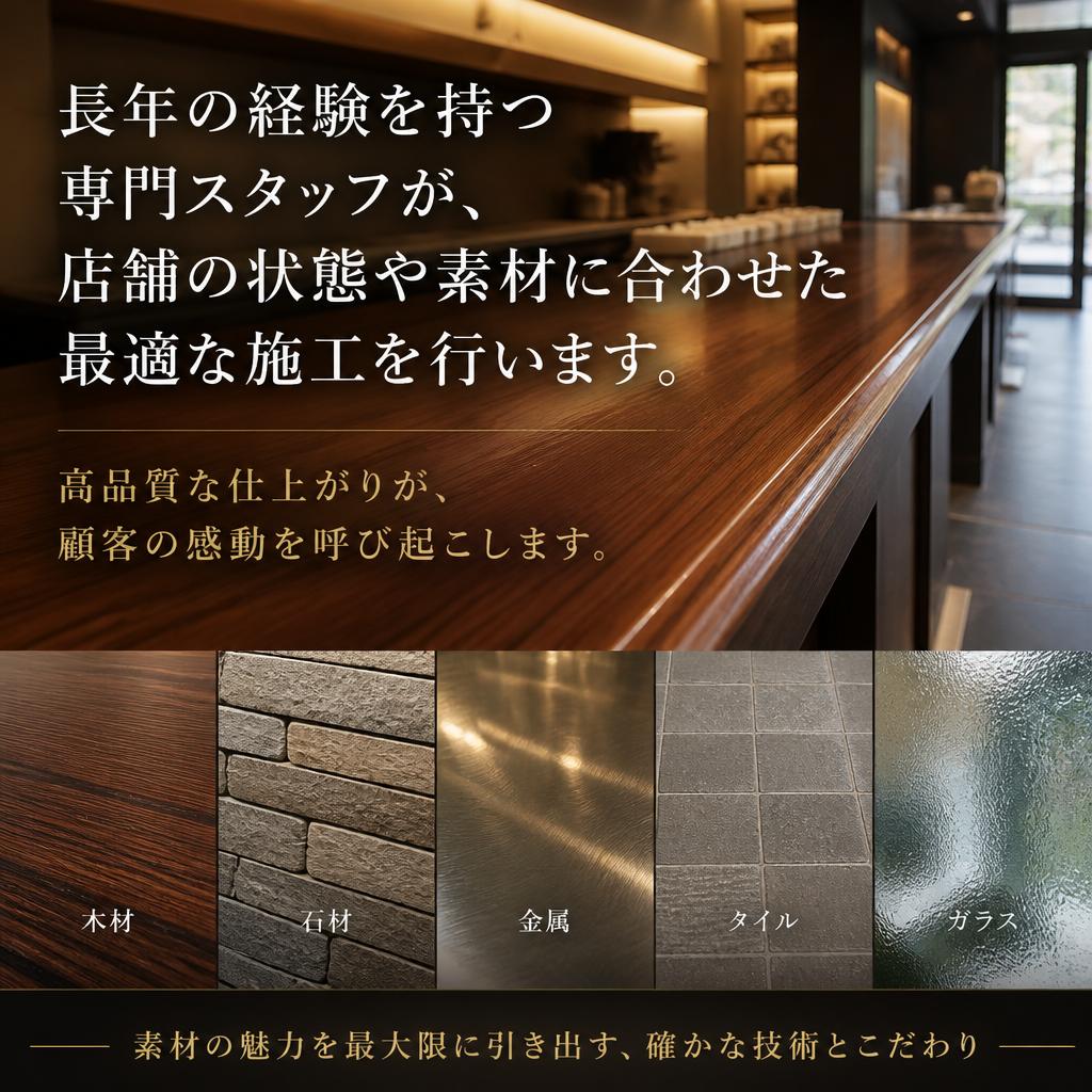 専門店ならではの技術
