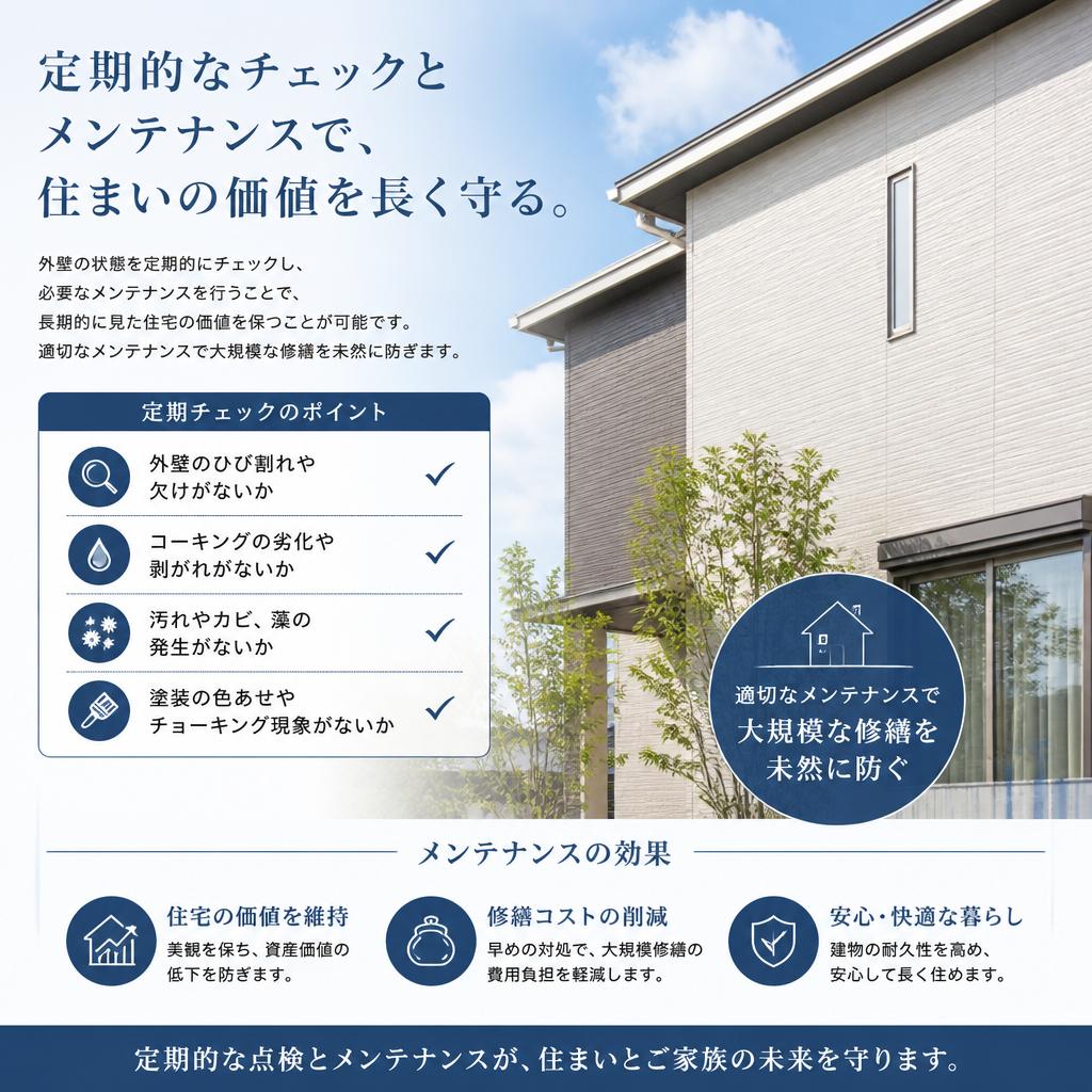 定期的な住宅ケアで長持ちする家