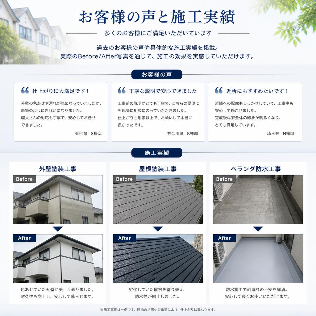 お客様の声・実績紹介