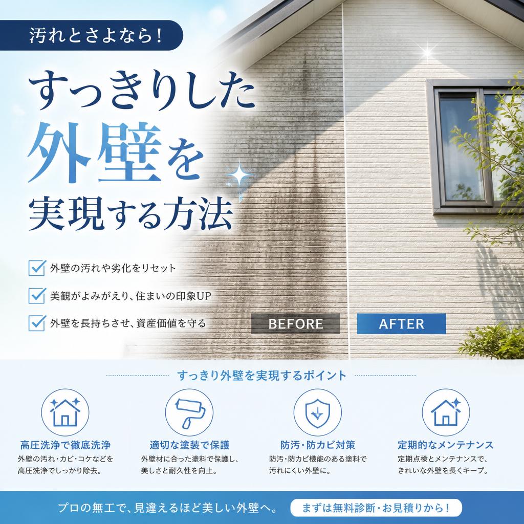 汚れとさよなら！すっきりした外壁を実現する方法